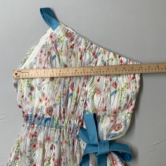 Alexis Floral Maxi Dress with Blue Accents - Picture 8 of 14